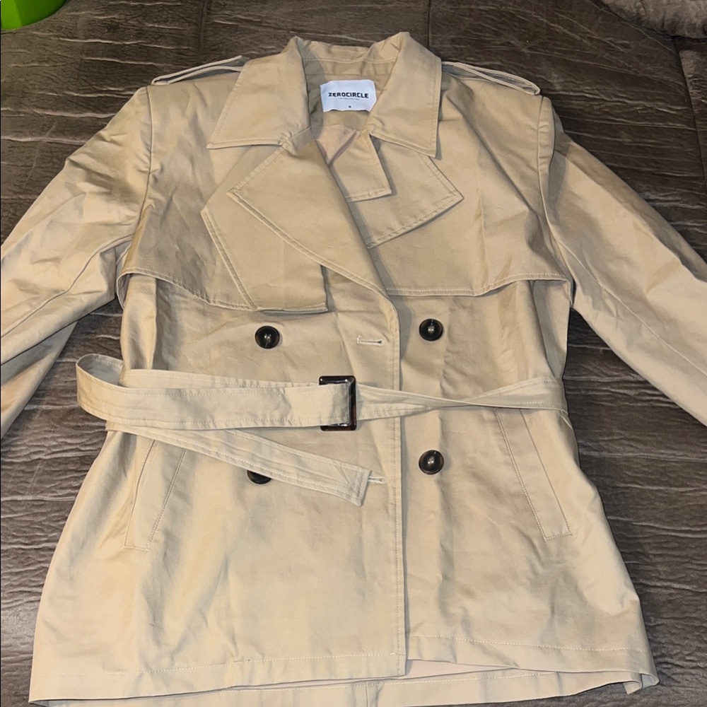 Zerocircle Women's Beige Trench Coat